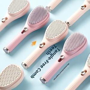 Peine de Aire Retráctil para Mujer, Bonito Cepillo para Peinar el Cabello, Esponjoso, Portátil, Masajeador, Limpieza Automática del Cabello Caído - Product Image 4