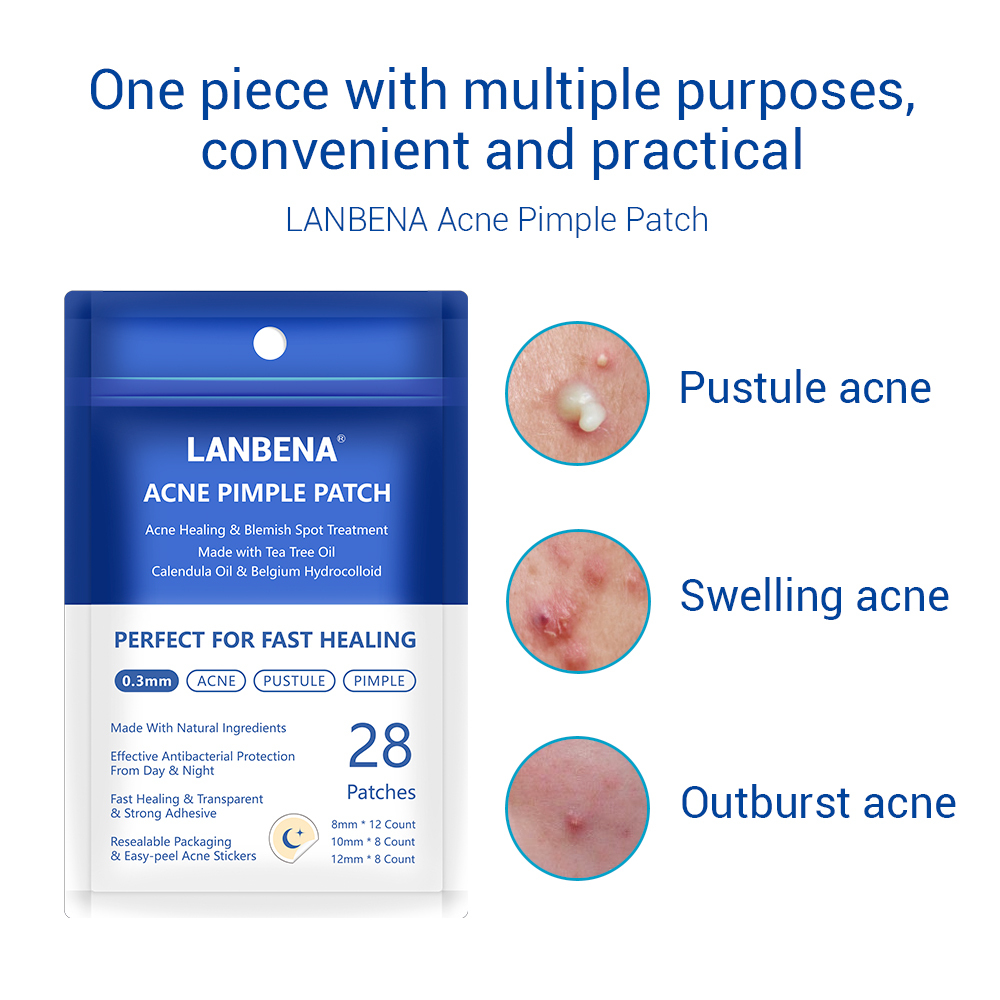 BREYLEE tea tree acné point traitement patch hydrocolloïde 0.3mm livraison gratuite