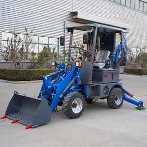 STTRON Multifungsi Farm Backhoe <span class=keywords><strong>Loader</strong></span> <span class=keywords><strong>Mini</strong></span> 4x4 Wheel <span class=keywords><strong>Loader</strong></span> Traktor Kompak Excavator untuk Halaman dan Lahan - Product Image 5