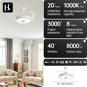 Ventilateur de plafond télescopique avec haut-parleur intégré ou technologie avec enceintes - Product Image 3