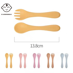 Juego de Tazón, Cuchara y Tenedor de Silicona para Bebé, Libre de BPA, Apto para Alimentos, Vajilla para Niños Pequeños, Cubiertos, Utensilios para la Hora de Comer, Kit de Alimentación Infantil - Product Image 3