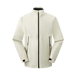 Veste coupe-vent à manches longues pour hommes, col montant, coupe ample, tissu fin, vêtements décontractés pour les loisirs - Product Image 1