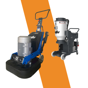 Pulidora de Pisos de Concreto Industrial de Alta Potencia de 375 mm con Motor Manual, Aspiradora Industrial, Máquina de Pulir y Desbastar - Product Image 2