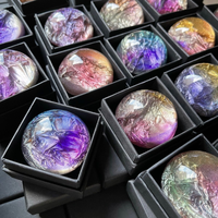 Savon Solide Artisanal Créatif LovSens aux Pierres Précieuses, Coloré, Transparent, avec Feuille d'Or, Acides Aminés et Huiles Essentielles, Effet Cristal