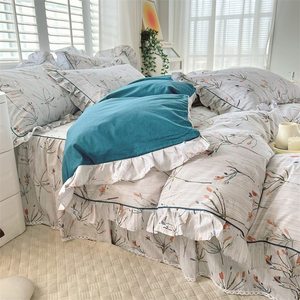 Mềm Ấm Sợi Nhỏ Nữ Hoàng Tấm Ga Giường Chăn Bìa Đặt Bộ Đồ Giường Mùa Đông Vua Kích Thước <span class=keywords><strong>Comforter</strong></span> Nhung Fluffy Bộ Đồ Giường Đặt Sang Trọng - Product Image 5