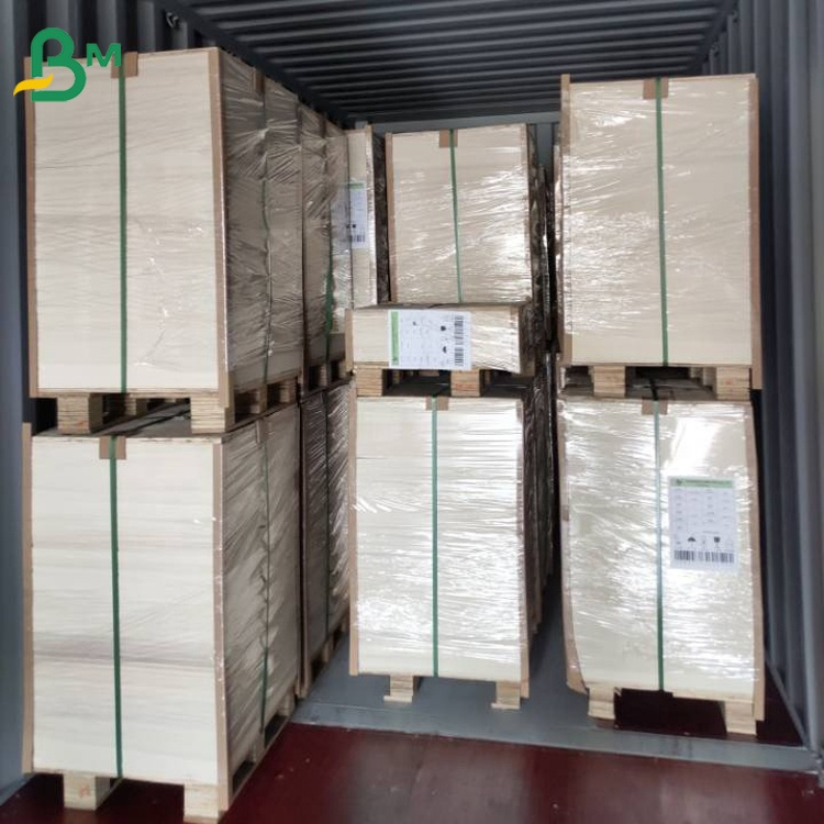 White Clay Coated Duplex Board , Recycled Pulp Gray Back Board 0.3mm - 2mm Thick