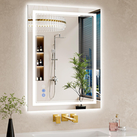 Espejo LED Moderno de Lujo con Diseño Inteligente, Inducción de Luz, Detección Bluetooth, Antivaho, Resistente al Agua, de Vidrio Templado para Baño