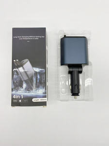 <span class=keywords><strong>Chargeur</strong></span> de voiture rétractable 120W 4-en-1 Charge rapide Fonction stéréo universelle 12-24v Garantie 1 an Adaptateur allume-cigare 4 - Product Image 6