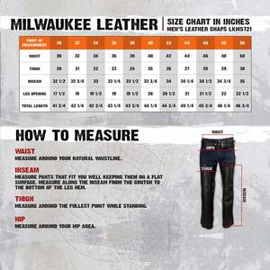 2025 LKM5721 Men's Premium Leather <b>Motorcycle</b> Biker Rider Chaps Black Easy Fit-50 Inches <b>Auto</b> <b>Racing</b> <b>Wear</b> - Product Image 5