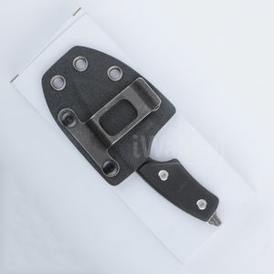 G10サバイバルボールチアンミニナイフキャンプネックレスポケットネックナイフ、kydexシースメタルベルトクリップ付き - Product Image 2