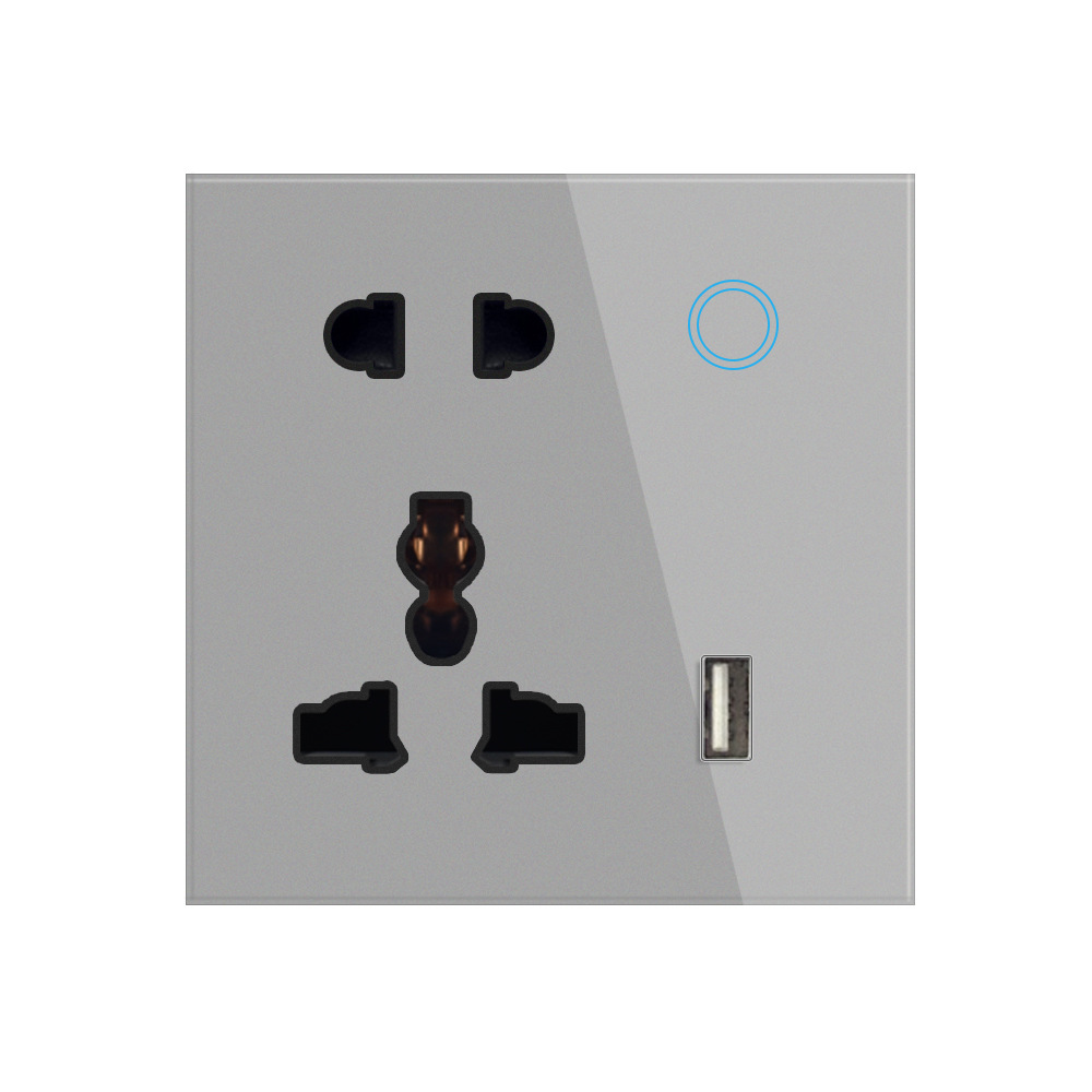 Prise universelle 5 trous + USB + WIFI