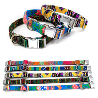 Collar de perro de estilo bohemio de lujo, correa ajustable de fibra de Metal XL, estampado reflectante personalizado, superventas, cintas de PVC
