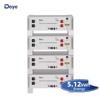 Batería de Litio de Bajo Voltaje Deye SE-G5.1Pro-B LiFePO4 51.2V 100Ah 5kwh 5.12kwh, Paquete de Baterías de Almacenamiento de Energía Solar para el Hogar