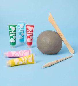 <span class=keywords><strong>Mini</strong></span> kits de poterie |   Argile à séchage à l'air pour adultes |   Comprend des peintures, des pinceaux et des outils pour potiers |   Tutoriel en ligne gratuit |   Débutants |   Vintage - Product Image 6