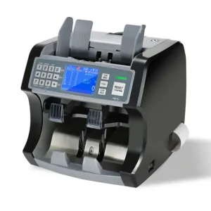 Dahili yazıcı ile HL-S200 2 bdt değeri karışımı para sayma makinesi makine USD EUR GBP RUB THB TFT ekran para sayma makinesi