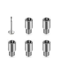 ASTM F136 Titanium Piercing Extension Rod Internal Thread for Lip Tongue Ear Navel Tragus Piercing Jewelry Accessories Wholesale