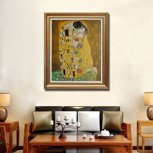 Dipinto a mano Replica Wall Art Canvas famosa opera d'<span class=keywords><strong>arte</strong></span> il bacio di <span class=keywords><strong>Gustav</strong></span> <span class=keywords><strong>Klimt</strong></span> pittura a olio - Product Image 3