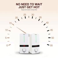 Calentador de Agua Instantáneo de Alta Gama de 5500W, Acero Inoxidable, Carcasa de Plástico, LED, Ahorro de Energía, 220V, WiFi Inteligente, para Hotel