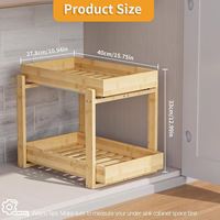 Étagère de rangement de cuisine en bois