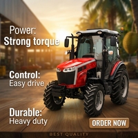 Livraison gratuite CE 50hp 60hp 70hp 80hp Tracteur 4x4 diesel Tracteurs agricoles USA EPA Tracteur agricole