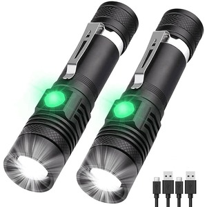 Nuova Torcia in Lega di Alluminio Ricaricabile USB T6, Zoom Regolabile, Lunga Portata, Alta Luminosità, IPX4, Luce LED Portatile per Illuminazione <span class=keywords><strong>Decorativa</strong></span> - Product Image 1