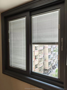 Fenêtre <span class=keywords><strong>coulissante</strong></span> <span class=keywords><strong>horizontale</strong></span> moderne en alliage d'aluminium avec réduction du bruit et isolation thermique pour maison extérieure près de la route - Product Image 3