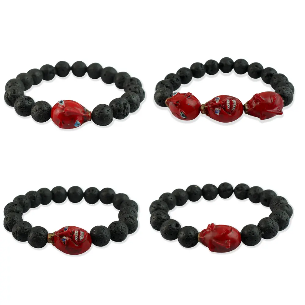 Game Berserk Bracelet Anime Cartoon Brand Warrior Beihei Wright Bracelet perlé en résine