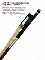 Factory Price Cello Bow 4/4 MiaoSenGuang ZWA4 Brazilwood Bow with Nickel Silver Mounting Polished Finish Good Handfeel