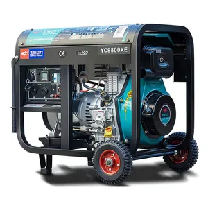 YuChai power YC9800XE 7 kw tragbarer leiser dieselgenerator 9 kva dynamo generator stromgenerator maschinen günstiger stromaggregat