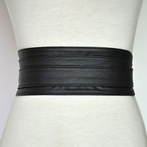 Ceintures <span class=keywords><strong>pour</strong></span> femmes en cuir souple avec un large nœud papillon Ceintures <span class=keywords><strong>pour</strong></span> dames Grace <span class=keywords><strong>Ceinture</strong></span> Style <span class=keywords><strong>pour</strong></span> <span class=keywords><strong>robe</strong></span> - Product Image 5