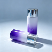 Flacon cosmétique rond en plastique PET vide de 120 ml à 300 ml avec couvercle en PP et pulvérisateur à pompe pour lotion, shampoing, crème pour les yeux