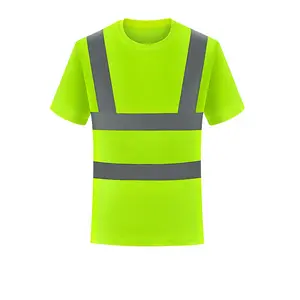 Camicia da lavoro riflettente da costruzione ad alta visibilità maglietta di sicurezza riflettente maglietta di sicurezza abbigliamento di sicurezza riflettente per lavoratore