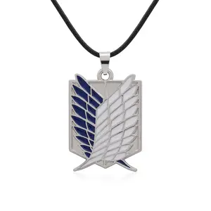 Hot selling Attacking giants Investigation Corps Logo pendant Necklace Japanese anime surrounding accessories