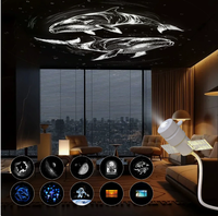 Mini projecteur LED portable USB 2026 ultra-clair, lumière d'ambiance romantique Galaxie Étoile Aurore pour chambre à coucher, livraison directe