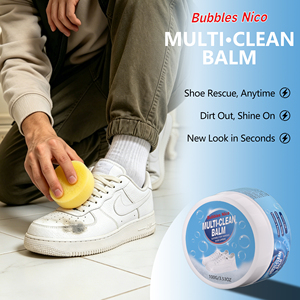 Crema Limpiadora de Zapatos Blanca Bubbles <span class=keywords><strong>Nico</strong></span> OEM, Elimina Manchas y Amarilleamiento, Fórmula Suave, para Cuero, Lona y Malla, con Logotipo Personalizado y Marca Privada - Product Image 5