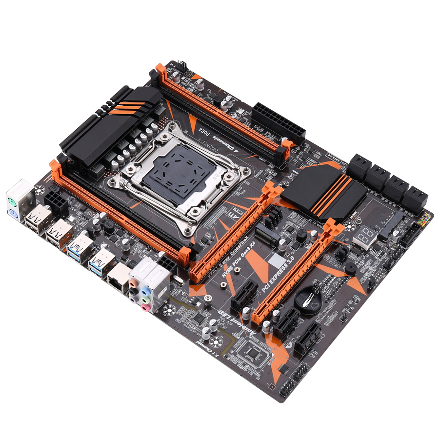 Top venda motherboard X99 LGA para Core 5960K 5930K 5820K E5-2699v3 E5-2698v3 E5-2695v3 E5-2690v3 E5-2687Wv3 E5-2685v3 E5-2680v3