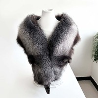 Écharpe en fourrure de renard véritable haut de gamme 100 %, douce et colorée sur mesure, chaleur confortable, style polyvalent pour l'hiver, provenance éthique