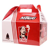 Boîtes d'emballage de fast-food jetables avec logo personnalisé pour poulet frit sushi chewing-gum avec art en relief boîte de nourriture à emporter