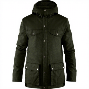 Chaqueta de Caza de Invierno para Hombre, Personalizable, 100% Lana, Transpirable, con Capucha, para Actividades al Aire Libre - Product Image 1