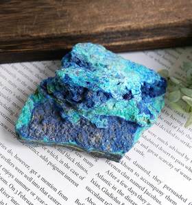 Vente en gros de pierres brutes naturelles de haute qualité Azurite et Malachite bleues-vertes, spécimen minéral de cristal de guérison pour la décoration intérieure - Product Image 2