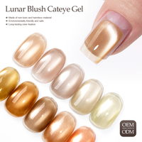 Esmalte de Uñas en Gel Westink Lunar Blush Cat Eye, Botella de 15 ml, Gel UV para Uñas de Salón, Esmalte de Uñas en Gel Cat Eye con Brillo Magnético para 2 Semanas