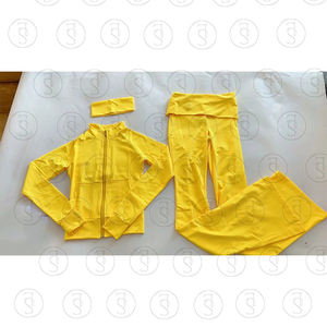 Yoga Collection Frauen Matching Set Workout Fitness Tall Girl Friendly 2 Pcs Yoga Jacke Flare Pant Aktive Frauen Trainings anzug - Product Image 2