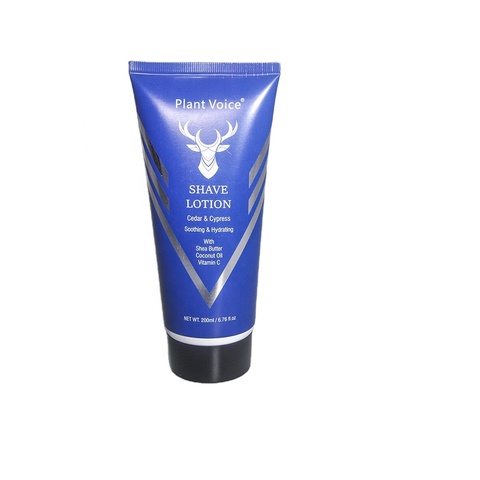 Men's Shave Lotion Cedar & Cypress, Soothing Hydrating Shaving Cream with Shea Butter Coconut Oil OEM ODM Custom Private Label