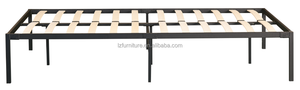Modern Easy Assembly <b>Portable</b> Twin King Size Frame Metal Load-bearing <b>Bed</b> Frame - Product Image 5