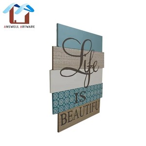 Regalo Della Decorazione Moderna Custom Design Per La Casa Segni di Legno di Legno Della Decorazione Della Parete di Targa - Product Image 4