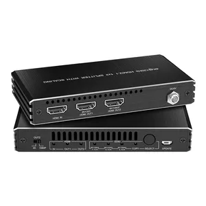 8K/60HZ 4K120HZ HDMI 2.1 4k Hdmi Splitter Scaler Output Support 3D HDR Do-lby Atmos Audio EDID