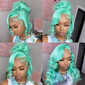 Peluca de Encaje Frontal HD 13x4, Color Rosa, Ondas Suaves, Larga, sin Pegamento, <span class=keywords><strong>con</strong></span> Línea de Cabello Pre-arrancada, para Mujer - Product Image 5