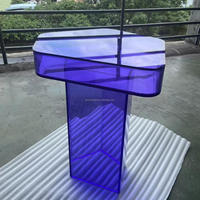 Moderner runder Acryl tisch Glass Center Lucite Tisch für Wohnzimmer Couch tisch Ess küche Outdoor Park Home Office Verwendung