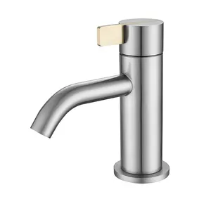 Factory Direct Sale Luxury Bath Faucet Basin Tap Plated Finished Deck Faucet Water Tap Basin Faucet For Sink