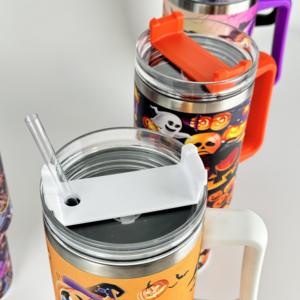 Vaso Térmico de Acero Inoxidable de 40oz con Asa, Diseño de Calabaza de Halloween, Envío desde Almacén en EE. UU. - Product Image 6